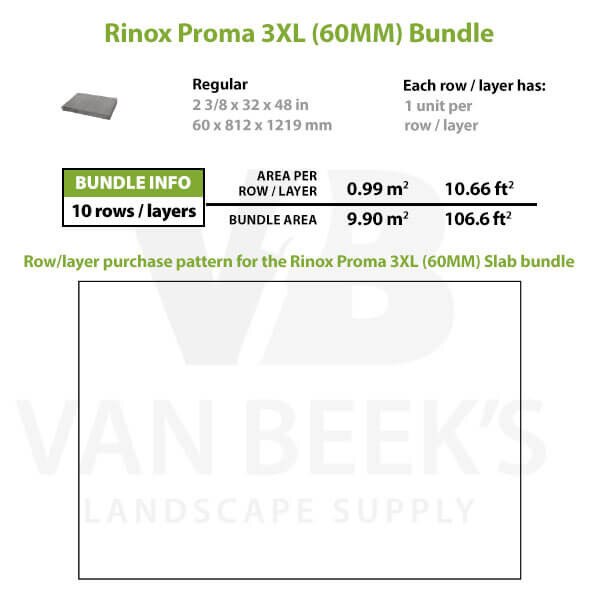 Rinox Proma 3XL Concrete Slab 60mm
